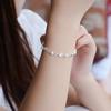 925  Silver Stars Bead Bracelets Women Korean Versatile Adjustable Charm Bracelets Girls Sweet Beautiful Jewelry Gifts