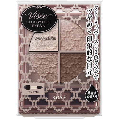 Visee Riche Glossy Rich Eyes N Eyeshadow BR-5 Cocoa Brown 4.5g (x 1)