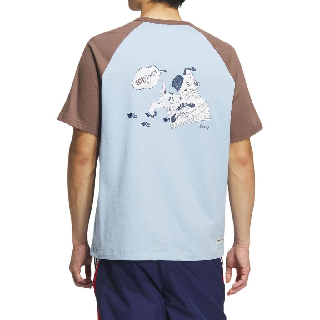 Adidas Originals X Disney Collaboration Dalmatian Raglan T-Shirt Unisex Tops KG6686