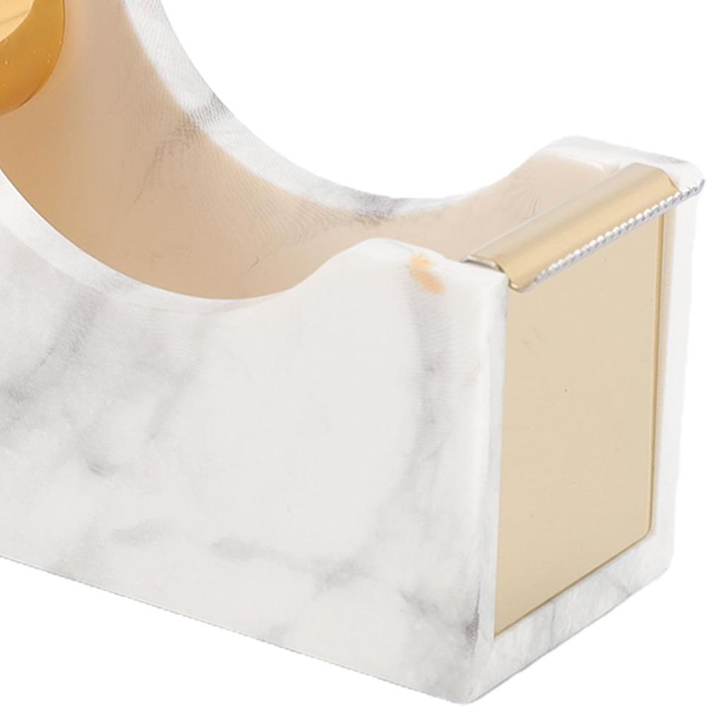 Heavy Duty Base Tape Roll Holder Gold Desktop Tape Dispenser Desk Tape Dispenser  For Office Desk