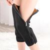 Warm Knee Sleeves with Zipper Winter Knee Support Set Thicken Fleece Lined Knee Brace Cashmere Joint for Arthritic for Skiing