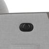 Electric Recliner Chair Cloud Gray Fabric