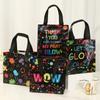 4pcs Glow Party Favor Bags Neon Glow Party Supplies No Woven Neon Birthday Party Gift Bags Goody Candy Bags Party Decoration