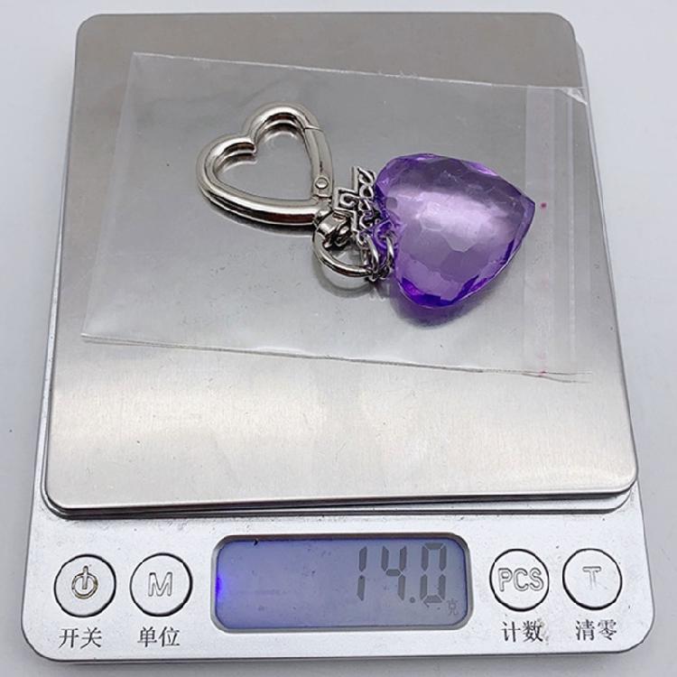 Elegant Heart Keychain Pendant Key Charm Keyring for Everyday Use and Travel