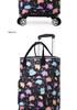 Stylish Insulated Foldable Shopping Cart with Universal Wheels