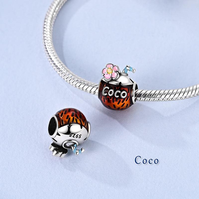Halloween Series Charms Bead Copper Luminous Pumpkin Skull Witch Black Cat Fit Bangle Bracelet Necklace Diy Jewelry
