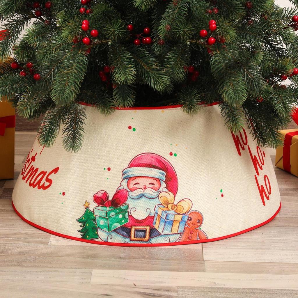Tree Collar Decor Farmhouse Christmas Tree Decor For Home Apartment Living Room Study Family Gathering Themed Events Parties