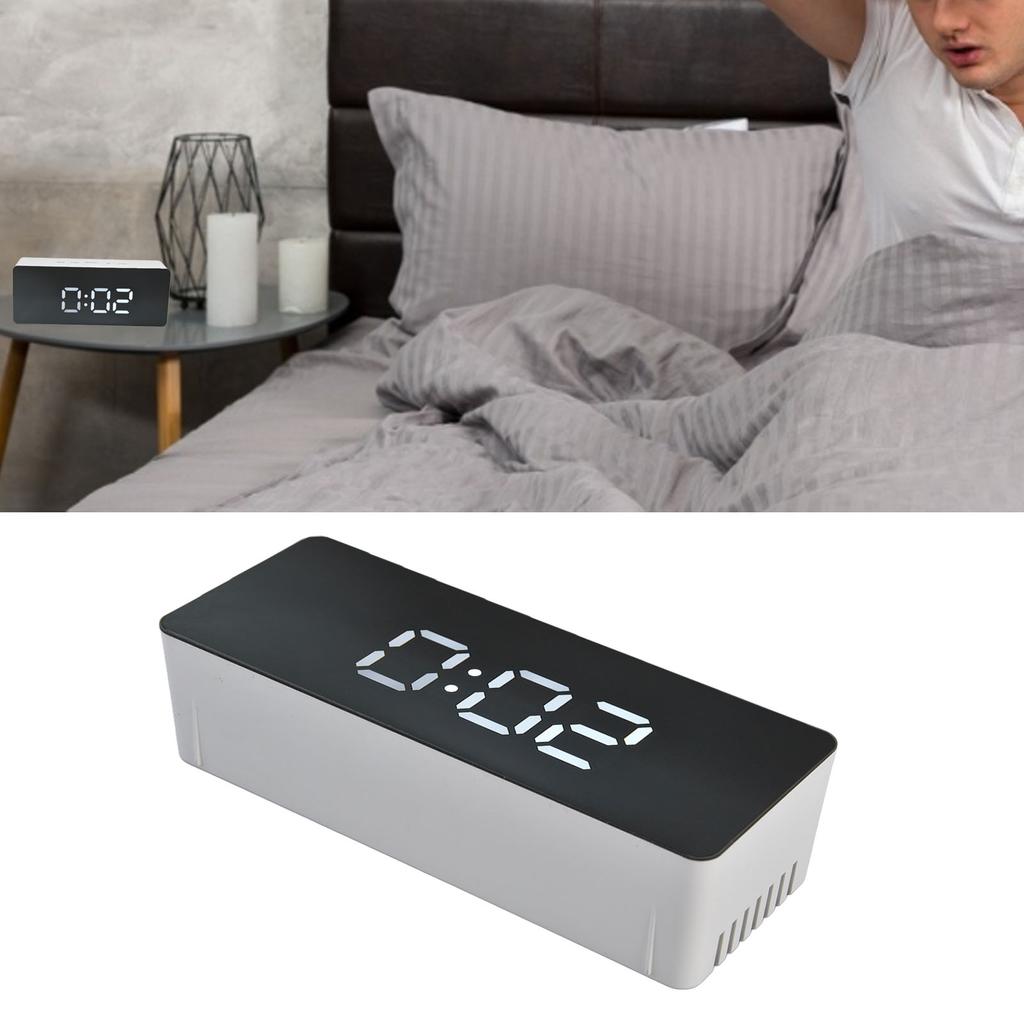 LED Clock Multifunctional USB Powered 3 Lighting Modes Snooze Time Celsius Fahrenheit Display Digital Alarm Clock
