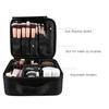Makeup Train Case Multipurpose Travel Makeup Case with Adjustable Dividers for Women and Girls Black
