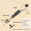 Micro Motor Drill Chucks with 1.5/2.0/3.0/4.0/5.0mm Bits Mounted Drill Chuck Range 0.6-6mm Hand Twist Drill DIY Tool