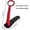 AURA Lightweight Foldable Snowboard Sled, Snow Scooter, Sled, Fold Up Snowboard, With Handlebar Ski Scooter,(Red)
