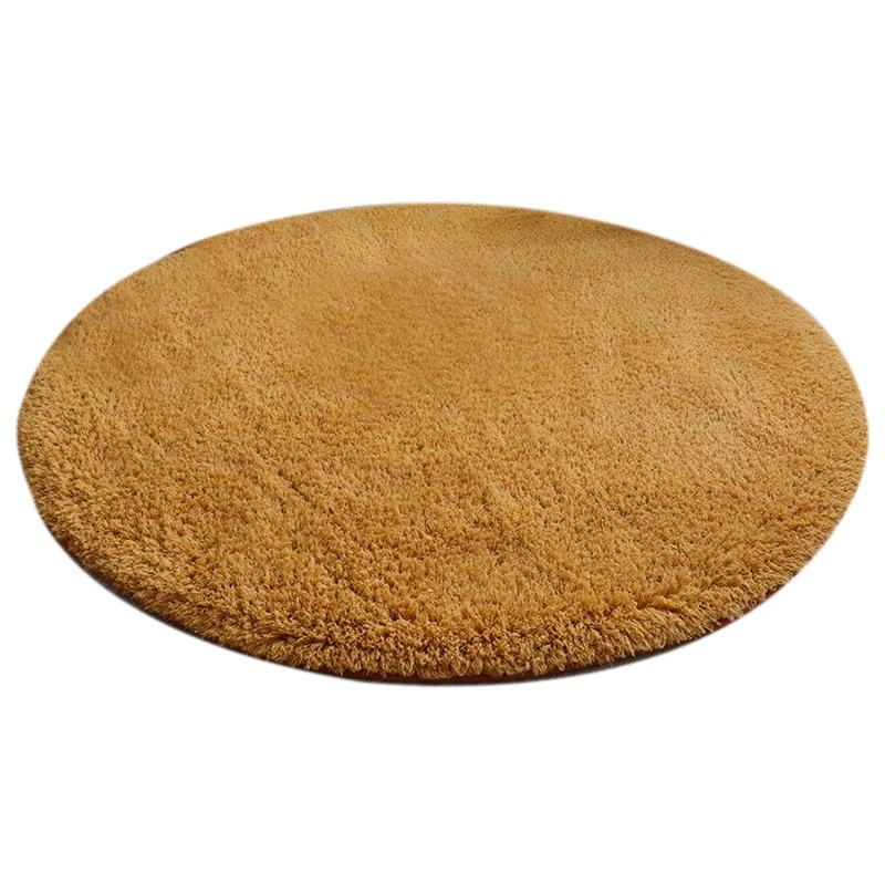 Plush Round Rug For Floor Living Room Nordic Round Mat Plush Area Carpet Shaggy Rug For Room Decor Prayer Mat Tapetes De Quarto
