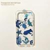 Funda de Teléfono Arte Océano Azul Playa para IPhone 17 16 16e 15 14 13 12 11 Mini Pro Max X XR XSMax 7 8 Air Plus Cubierta Trasera Transparente