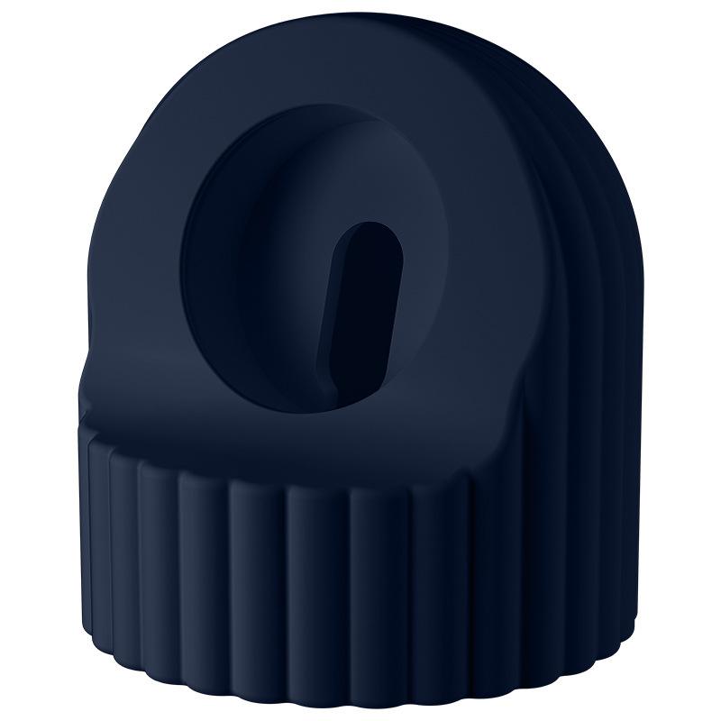 

Підставка-зарядка для Apple Watch, силіконовий док-холдер з хвилястою текстурою, настільна підставка, док-станція для заряджання, тримач Midnight Blue