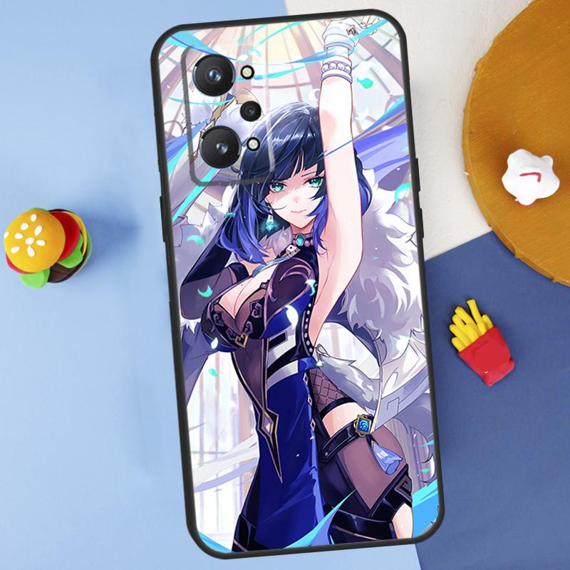 Yelan Genshin Impact For Realme GT Neo 5 3 2 C55 C35 C33 C31 C30 C25 C21Y C15 C11 Realme 8 9 10 11 Pro Plus Case