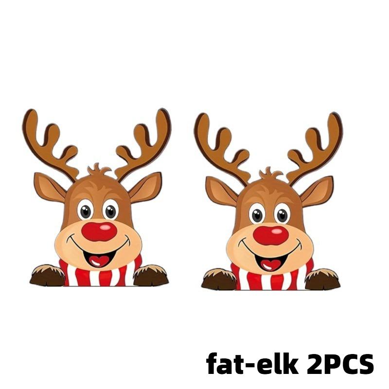 Motorradaufkleber Weihnachtsmann Rentier Aufkleber Wasserdicht Deko Abdeckung Kratzer Auto Fenster Weihnachtsaufkleber