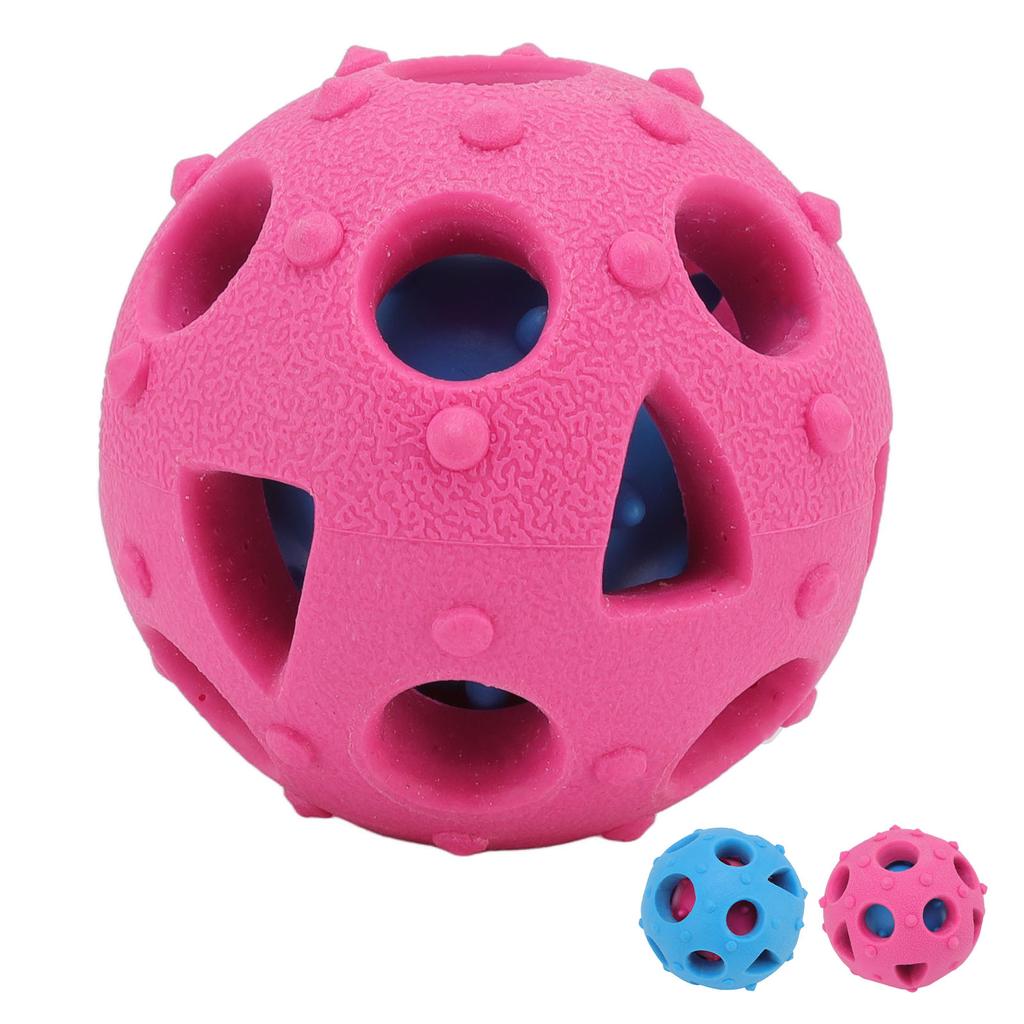 Puppy Food Dispensing Slow Feeder Interactive Dog Puzzle Chewing Ball Promote Digestion Toxic Gum Massage for Indoor