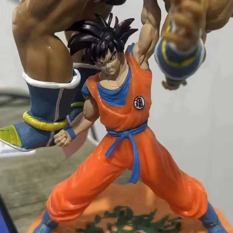 23cm Wukong Lifts Na Ba Cartoon Character Dragon Ball Wukong Upgraded Napa Statue Desktop Ornaments. Pvc Animation Model Toy Set