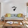Mountain Scene Metal Wall Art: Modern Decor for Bedroom, Living Room; Beautiful Home and Office Wall Decoration
