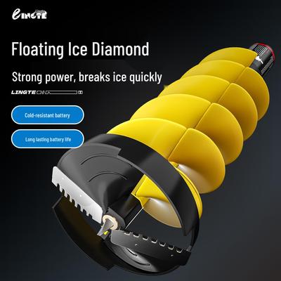 Elektrischer schwimmender Nylon-Eisbohrer für die Winterfischerei mit Positionierungsmerkmal