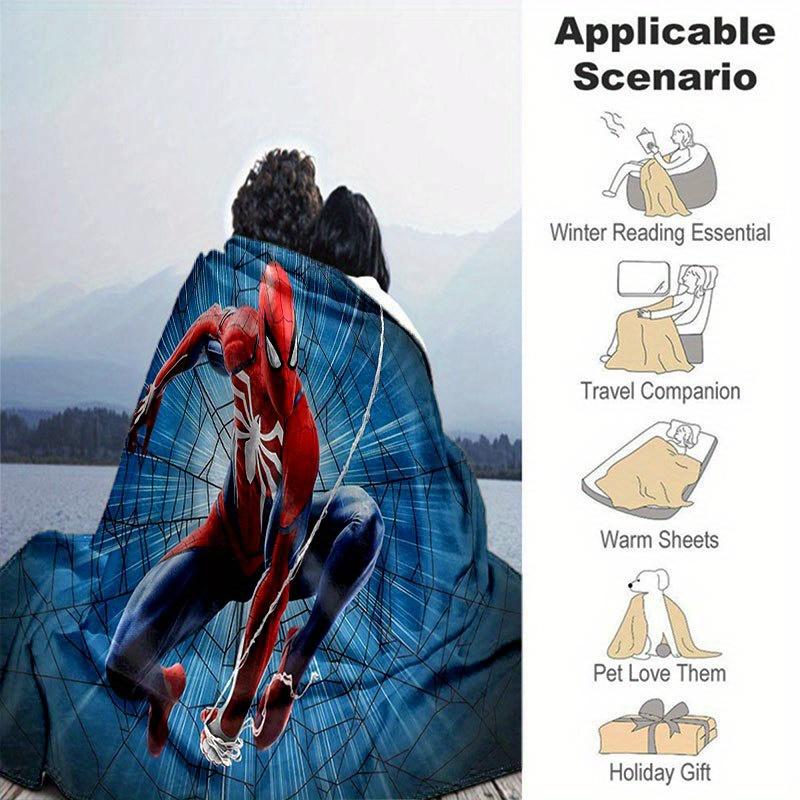 Spider-man Roztomilá Tištěná Deka Obdélníková Měkká Pohodlná Moderní Styl Polyester