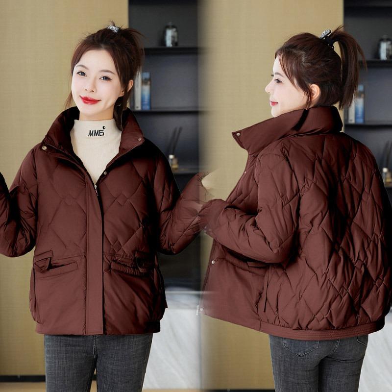 New down cotton-padded clothes women's anti-season large size loose and thin versatile hooded short coat bread clothes cotton clothes