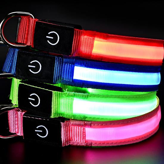 LED Köpek Tasması Şarj Edilebilir Işıklı Köpek Tasması 3 Işık Modu Ayarlanabilir Işıklı Tasma Gece Güvenliği Akşam Yürüyüşleri İçin