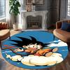 1pc Dragon Ball4 Print Round Carpet Chair Round Carpet Suitable for Bedroom Living Room Home Decorative Carpet