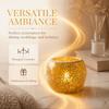 Porte-bougie chauffe-plat Forme Bol Rond 3,35x2,76 pouces Porte-bougie Votif Décoration de Fête