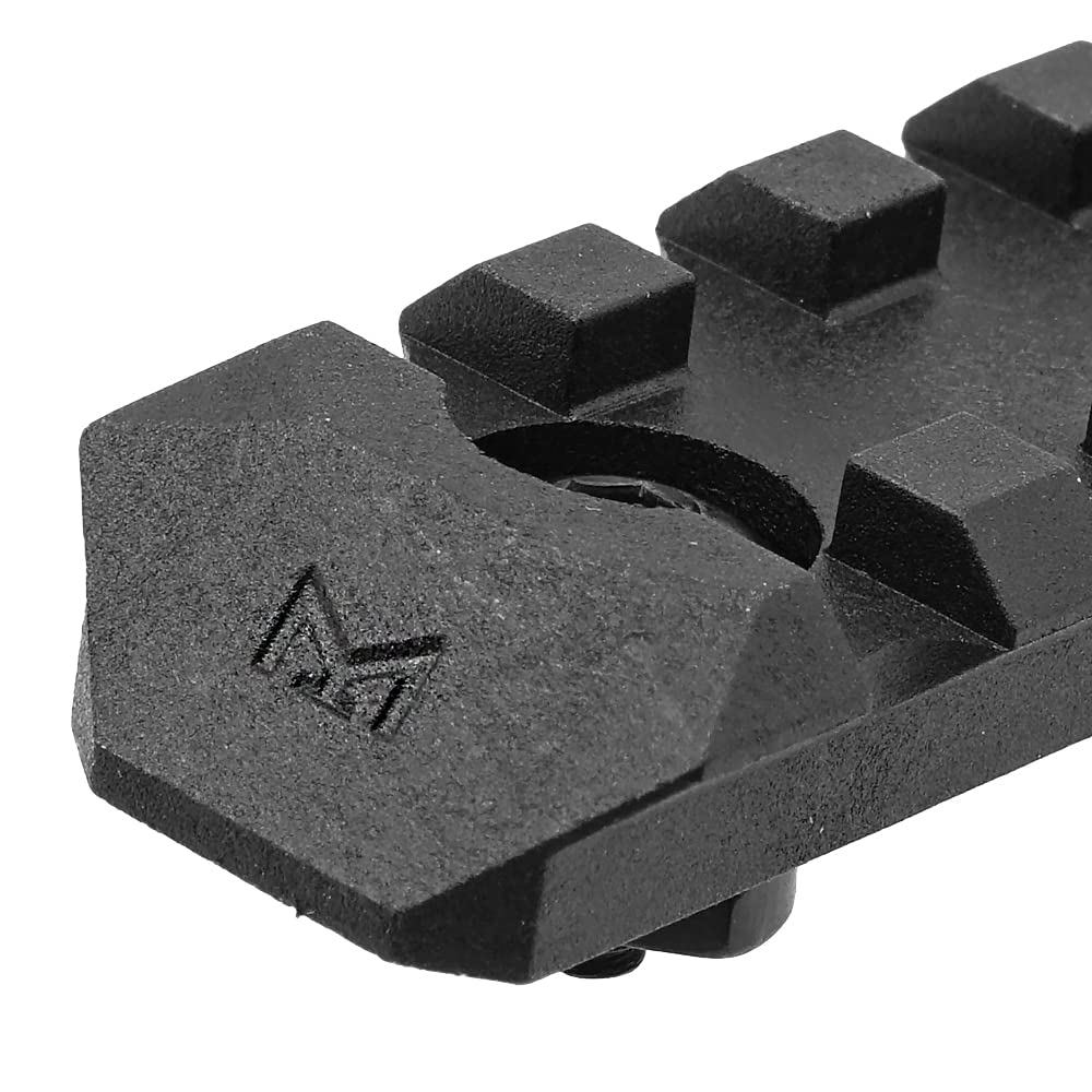 Secțiuni șină Ryohin Buhin M-LOK DYTAC 20mm, Rășină armată cu polimeri, Set de 3 (2 x 5 sloturi, 1 x 7 sloturi)