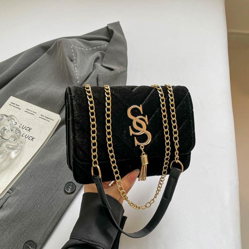 2025 Women's Stylish Small Diamond Pattern Crossbody Chain Handbag