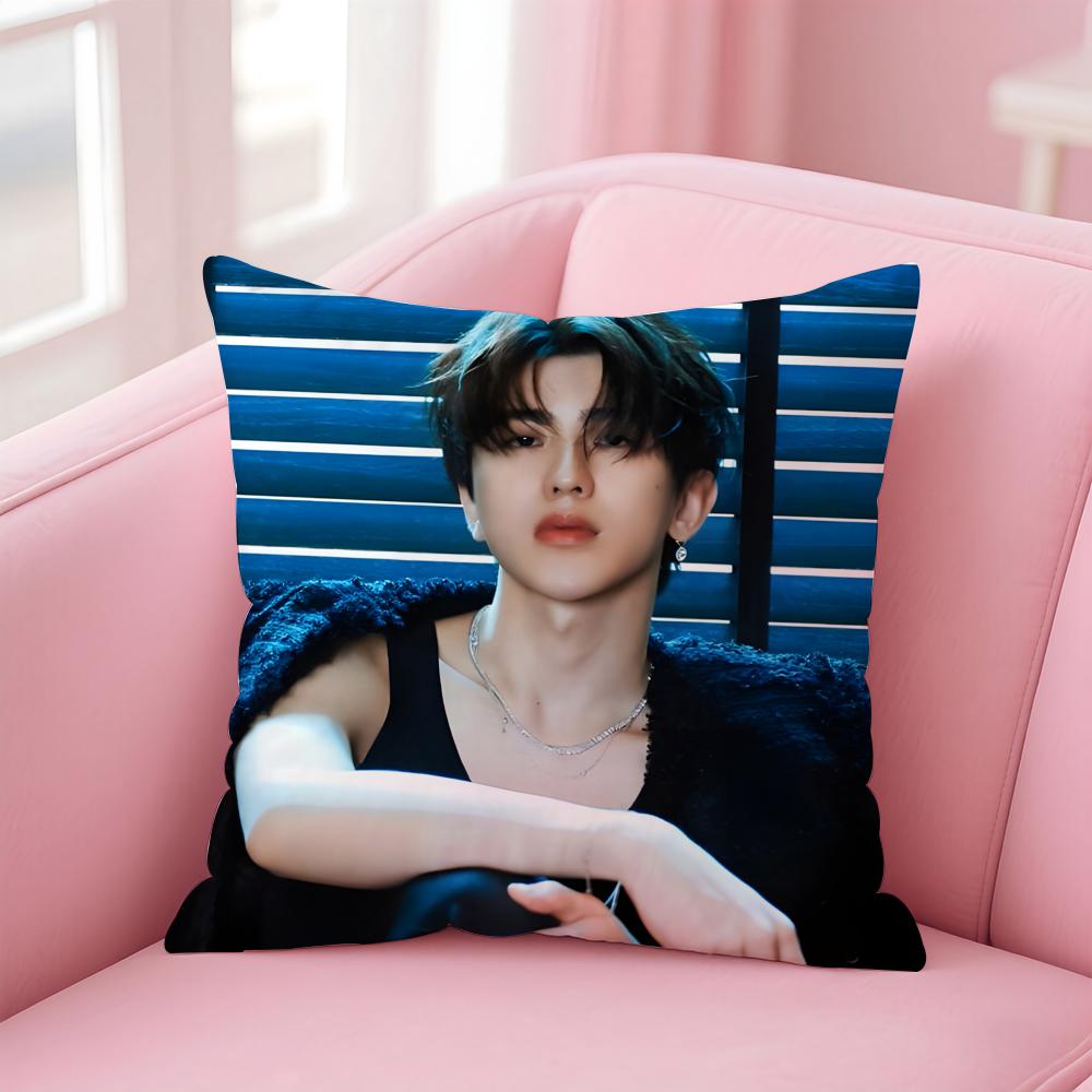 

singer trendy CCai Xukun Cushion Cover Pillow Case Soft Skin Friendly Fabric Concealed Zipper 30X30cm