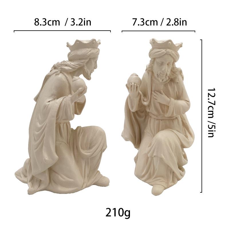 Simulated Human Figure Sculpture Christ Catholicism Shepherd Angel Resin Handicrafts Jesus Home Decoration Ornaments