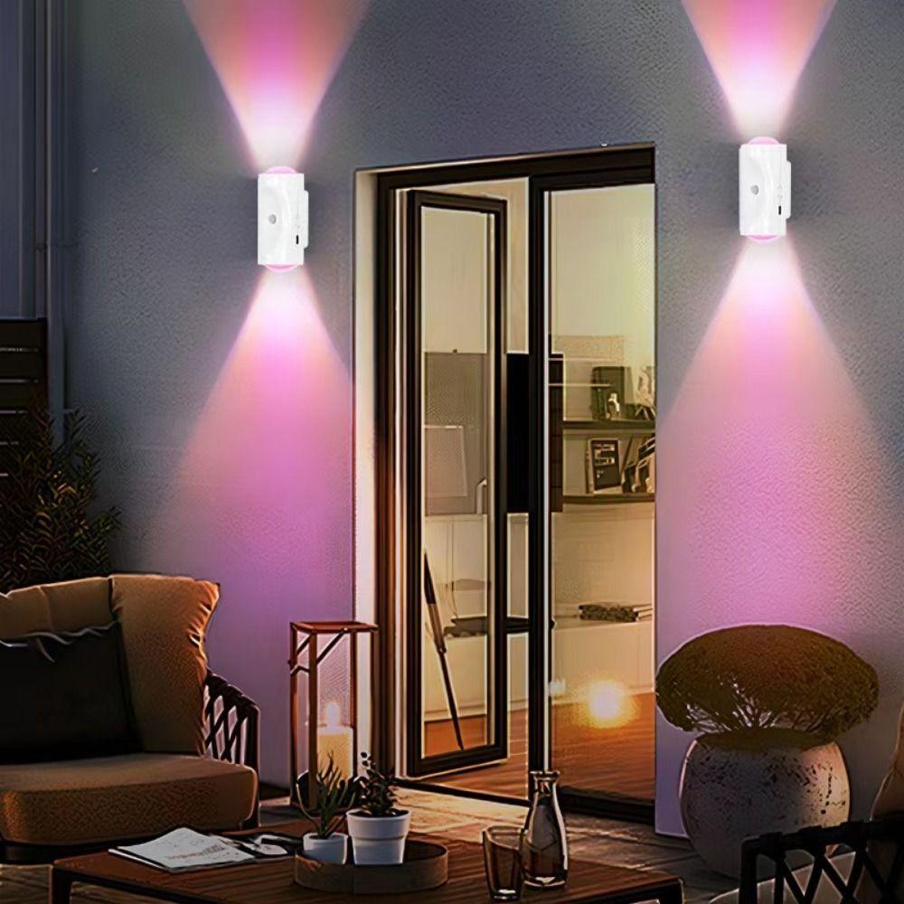 Dimmable Wall LED Lamp Wireless RGB Gradient Wall Lamp LED Closet Light  Kitchen
