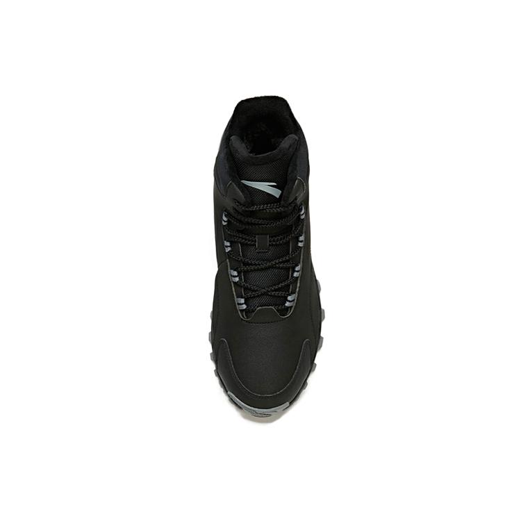 New Anta Anti Slip And Wear Resistant Height Increasing Warm High Top Sports Casual Shoes Black 11948960-1