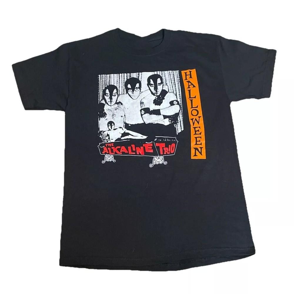 Хэллоуинская футболка The Alkaline Trio Размеры S-5XL Хоррор Поп-панк Рок Унисекс Футболка L
