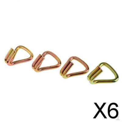 6x4 Pieces Heavy Duty Ratchet Double J Hook for 1" 25mm Tie Down Strap Webbing