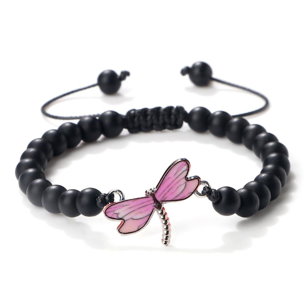 Light Pink Dragonfly Bracelets Dainty Alloys Adjustable Bangles Sweet Romantic Jewelry Gifts For Women Cute s Accessories