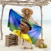 Brazilian Footballer Hairstyle Beach Towel Quick-Dry Soft Microfiber Comfortable Lightweight Suitable for Swimming, Gym, Camping, Yoga Vacation