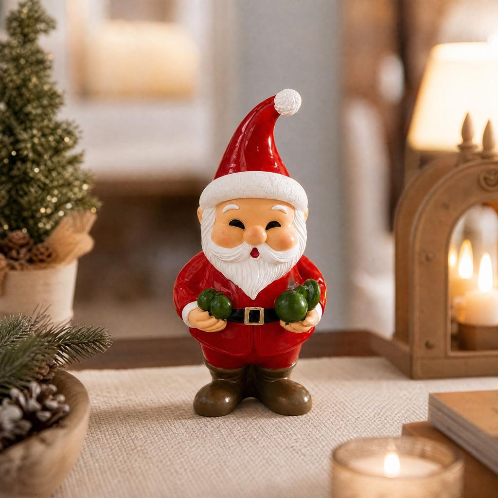 Resin Figurine Christmas Tabletop Decor for Home Holiday Shelf Decoration