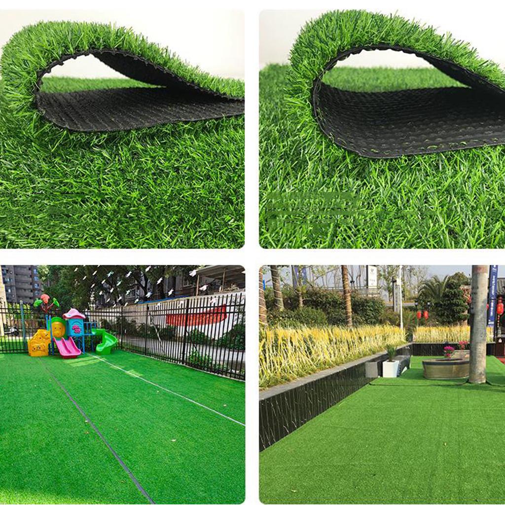 1 Square Meter 2*0.5m Thickened Artificial Turf,  1.38 Inches in Thickness. Synthetic Lawn Mat Suitable for Indoor and Outdoor Garden Landscapes.