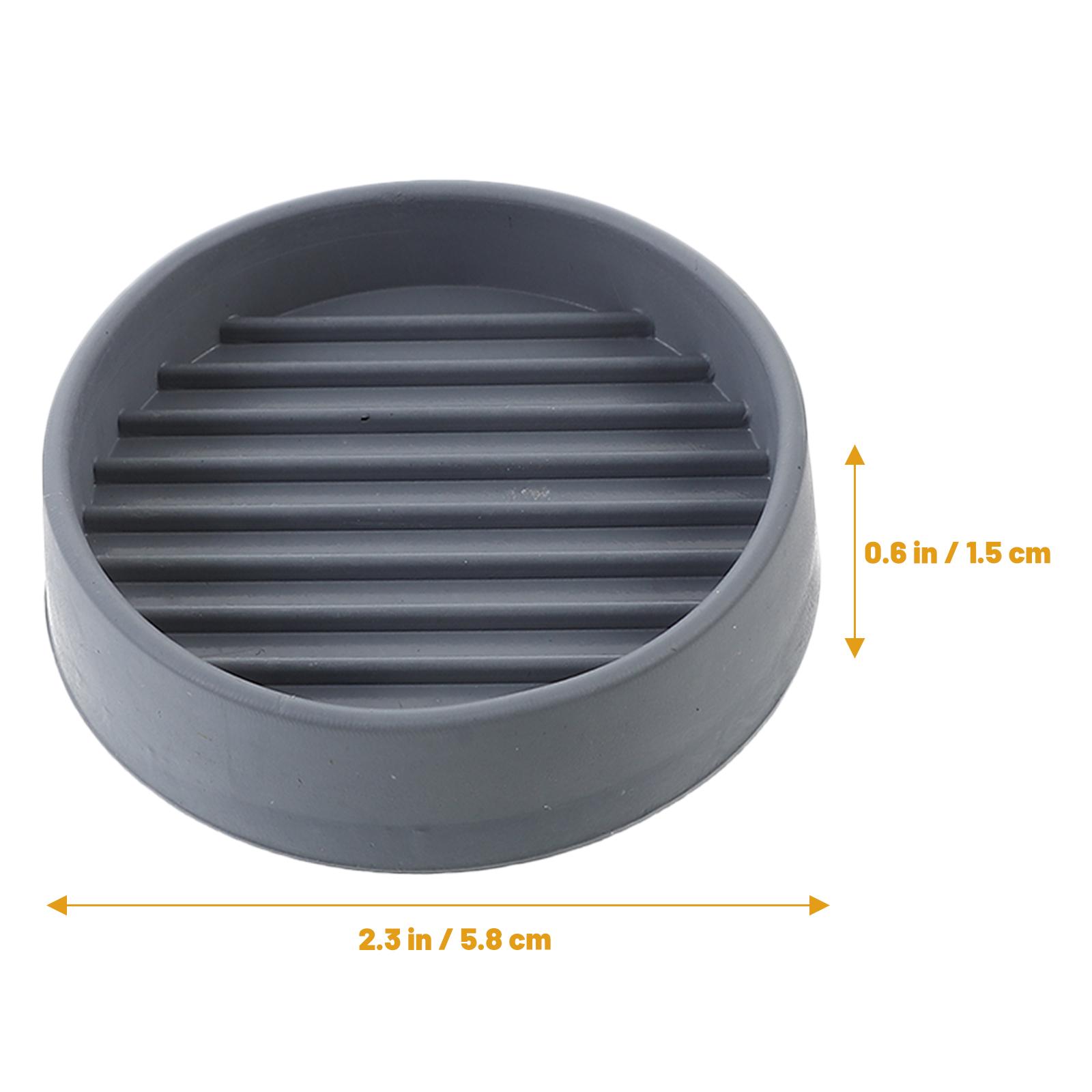 12 pcs Furniture Caster Cups Rubber Wheel Stoppers For Hardwood Floors Chair Table Bed Sofa Office Chair Leg Protection Durable серый