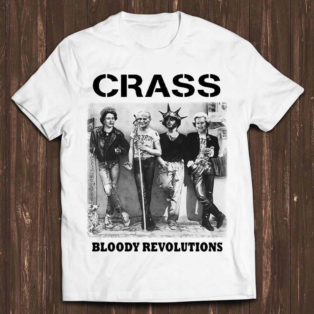 Bloody Revolutions Crass Punk Rock Design Classic Retro Film Gamer Meme Movie Music Cool Gift Tee T Shirt S