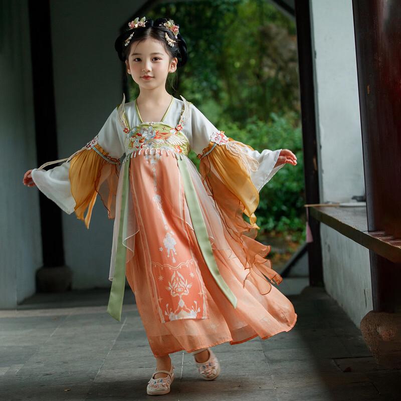 Elegant Girls Autumn Hanfu Dress 140
