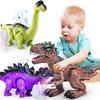 Electric Walking Dinosaur Toy Simulated Tyrannosaurus Rex Model Electronic Robot with Light Sound Projection Kids Boys Gift