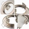 6Pcs LED Recessed Rotating LED Recessed Spotlight Set GU10 Spot Round Recessed Ceiling Spotlight Light Bedroom Kitchen Balcony