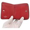 Auth VALENTINO Rockstud Compact Bifold Wallet Leather Va5516eh