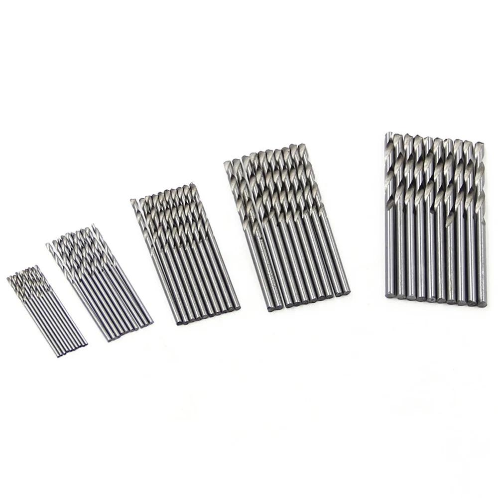 Xiaomi High Speed Steel 50pc Natural Color Small Twist Drill 1-3mm White Straight Shank Drill Bit Electric Drill DIY Woodwork Tool Set