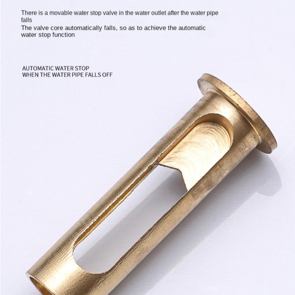 Copper Automatic Water Stop Nozzle Anti-fall Off Automatic Water Seal Washing Machine Faucet Adapter Thickened Screw Joint