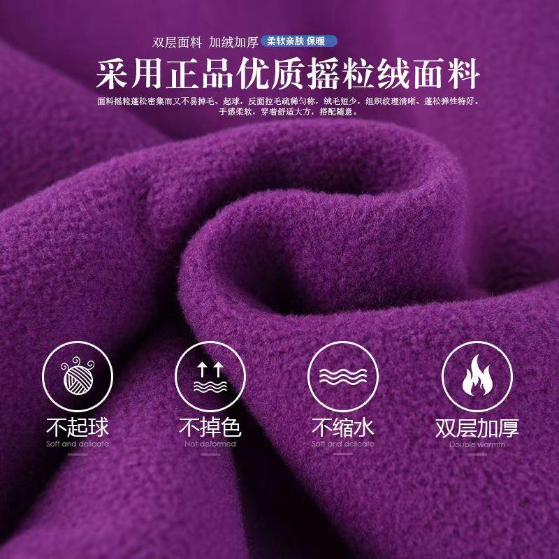 Women's Fleece Jacket Autumn Winter Thickened Full Zip Stand Collar Loose Fit Sports Sweatshirt Warm Outerwear